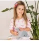 Jeune fille jouant avec peluche Dauphin - 35 cm signée Teddy Hermann