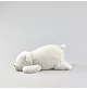 Peluche ours polaire blanc - 55 cm signée Lilla och stora björn, vue de profil