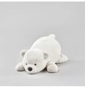 Peluche ours polaire blanc - 55 cm signée Lilla och stora björn