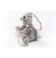 Peluche lapin - 21 cm signée Teddy Hermann, vue de profil