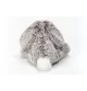 Peluche lapin - 21 cm signée Teddy Hermann, vue de dos