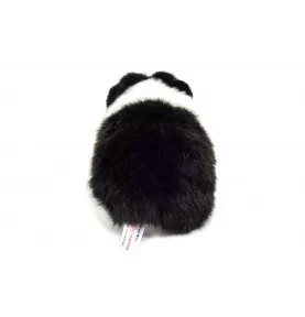 Peluche cochon d'Inde noir et blanc - 20 cm signée Teddy Hermann, vue de dos