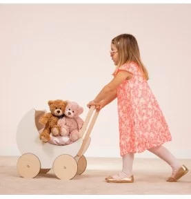 Jeune fille jouant avec Ours en peluche Rufus - 30 cm signé Teddy Hermann