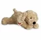 Peluche chien beige souple - 28 cm signée Teddy Hermann