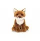 Peluche renard roux assis - 20 cm signée Teddy Hermann, vue de face