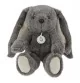 Peluche Lapinou 20 cm gris signée Les Petites Maries