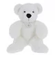 Ours en peluche Martin - 30 cm Blanc signé Les Petites Maries