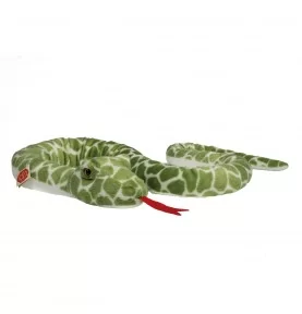 Peluche serpent vert - 175 cm signée Teddy Hermann