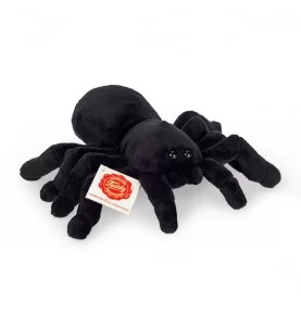 Peluche araignée noire - 16 cm signée Teddy Hermann