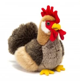 Peluche coq - 17 cm signée Teddy Hermann