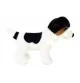 Peluche chiot Jack Russell Terrier 28 cm signée Teddy Hermann, vue de profil