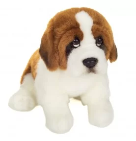 Peluche Saint Bernard assis - 25 cm signée Teddy Hermann