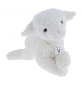 Peluche Agneau "Trianon" Blanc - 30 cm signée Les Petites Maries