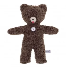 Peluche ours "Toinou" Vintage Foncé - 33 cm signée Les Petites Maries