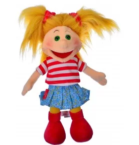 Peluche marionnette Gisell - 35 cm signée Living Puppets