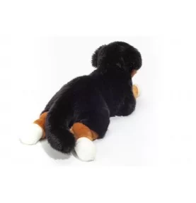 Peluche bouvier bernois couché - 40 cm signée Teddy Hermann, vue de dos