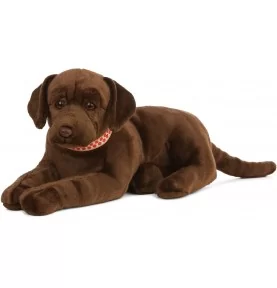 Peluche labrador brun - 60 cm signée Living Nature