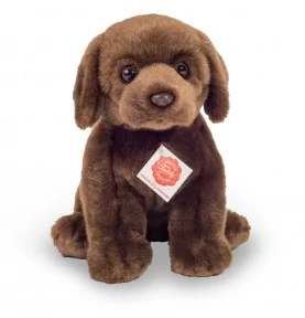 Peluche labrador assis marron foncé - 25 cm signée Teddy Hermann