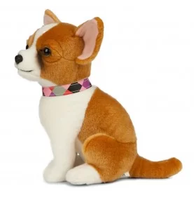 Peluche Chihuahua - 26 cm signée Living Nature, vue de profil