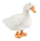 Peluche canard blanc - 32 cm signée Living Nature, vue de profil