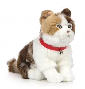 Peluche chat Scottish Fold - 40 cm signée Living Nature