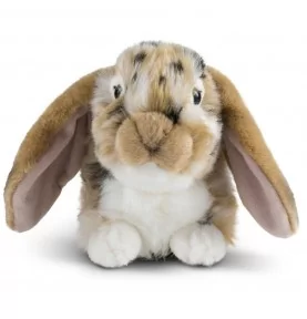 Peluche lapin belier brun signée Living Nature