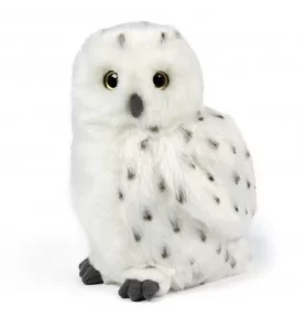 Peluche chouette Harfang des Neiges - 20 cm signée Living Nature