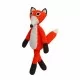 Doudou renard orange au crochet avec grelot signée Sindibaba