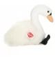 Peluche cygne - 25 cm signée Teddy Hermann, vue de profil