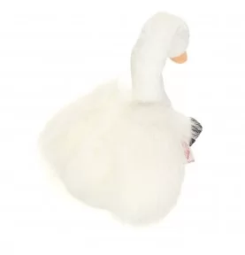 Peluche cygne - 25 cm signée Teddy Hermann, vue de dos