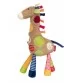 Doudou girafe Patchwork Sweety signé Sigikid