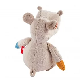 Doudou hippopotame Patchwork Sweety signé Sigikid, vue de dos