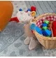 Doudou hippopotame Patchwork Sweety signé Sigikid