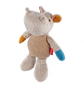 Doudou hippopotame Patchwork Sweety signé Sigikid