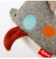 Doudou dauphin Patchwork Sweety signé Sigikid; gros plan sur le dos