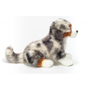 Peluche Berger Australien - 30 cm signée Teddy Hermann, vue de profil