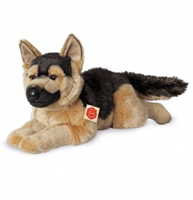 Peluche chien berger allemand couché - 60 cm signée Teddy Hermann