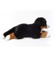 Peluche chien bouvier bernois couché - 60 cm signée Teddy Hermann, vue de profil