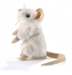Marionnette à doigt Mini souris blanche